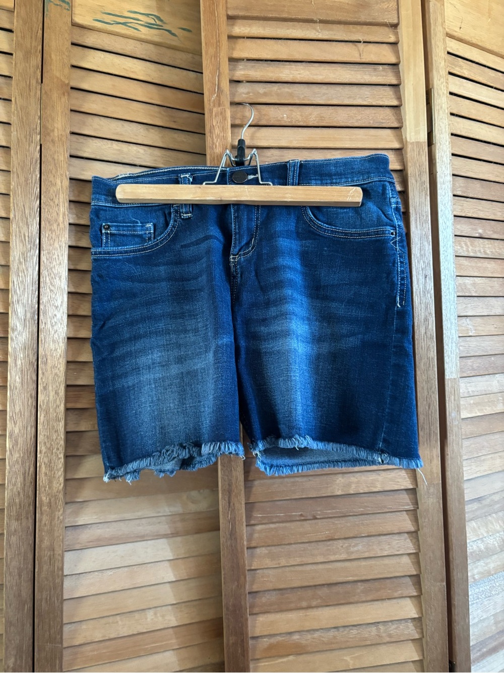 Lee Dark Indigo Boyfriend Jean Shorts